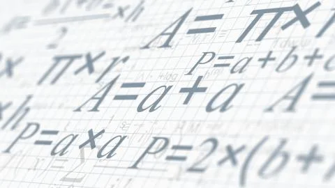 Math and research concept Stock Illustration