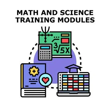 Math and science learning and education concept イラスト素材