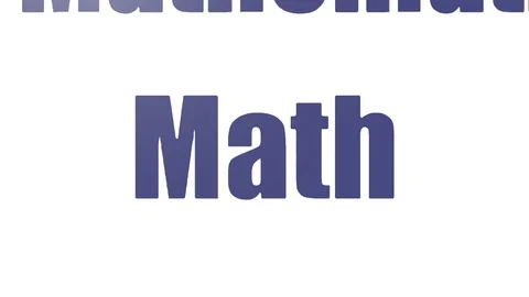 Math Animated Word Cloud Isolated Stock Footage 103096770