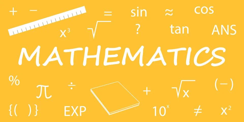 Math background 스톡 일러스트