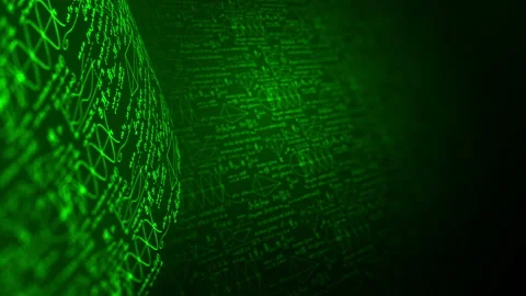 Math Background Infinity Loop. The Depth of Field. Stock Footage 119818369