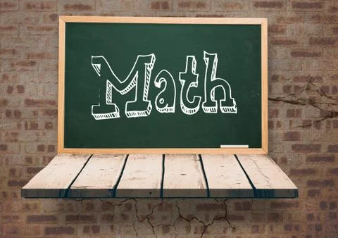 Math on blackboard イラスト素材