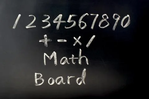 Math board Foto stock