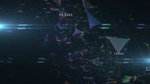 Math calculations and equation formula of mathematics in school study  Stock Footage 115868432
