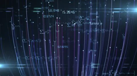 Math calculations and equation formula of mathematics in school study  Stock Illustration