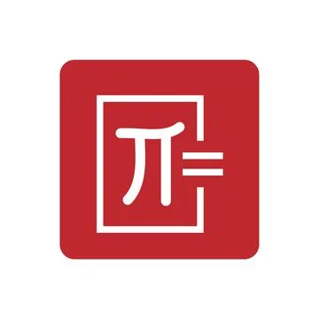 Math calculator on blue background. Flat design style icon. graphic Stock Illustration