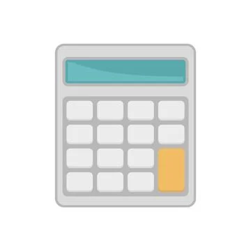 Math calculator icon flat isolated Illustrazione stock