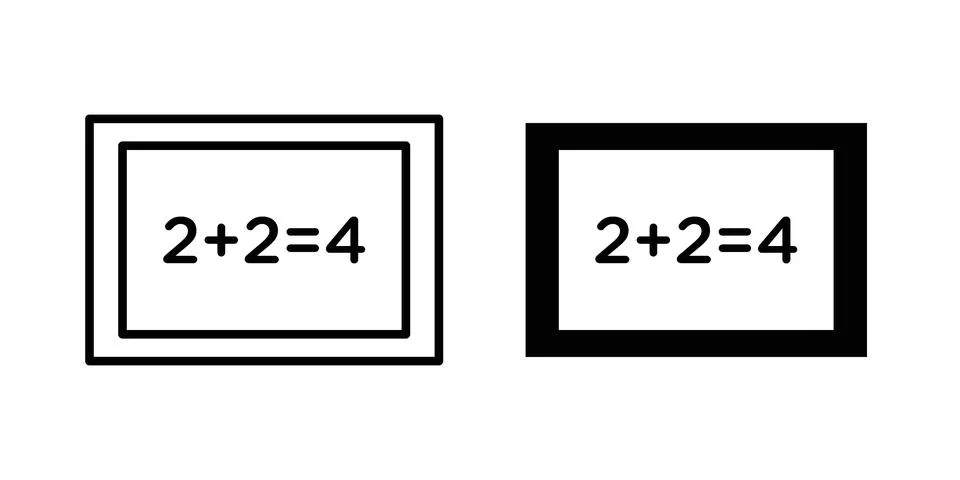 Math class icon vector design. EPS10 스톡 일러스트