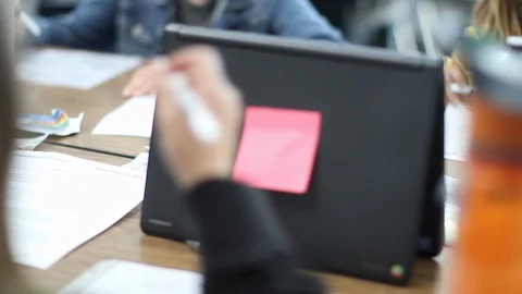 Math Class - Notes - School Stock Footage 116752892