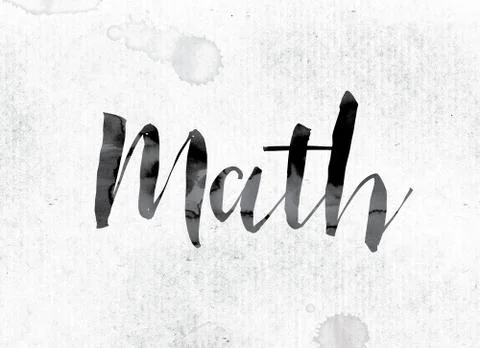 Math Concept Painted in Ink イラスト素材