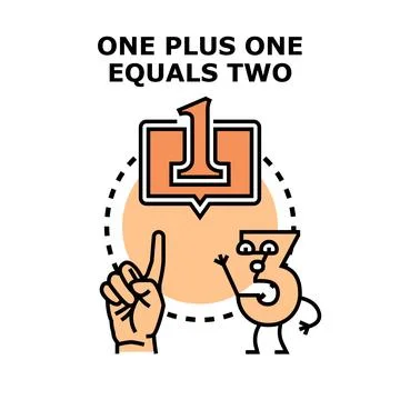 Math education concept showing basic counting arithmetic Stock Illustration
