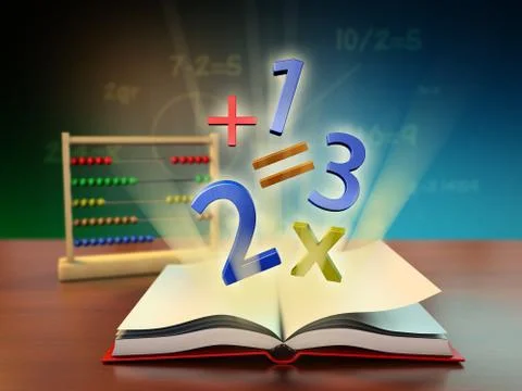 Math education Illustrazione stock