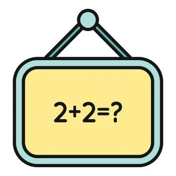 Math education numbers addition lesson board learning 스톡 일러스트