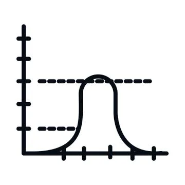 Math education school science analysis graph line and style icon 스톡 일러스트
