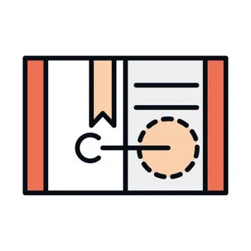 Math education school science book learn geometrical line and fill style icon イラスト素材