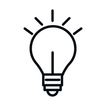 Math education school science bulb creativity line and style icon イラスト素材