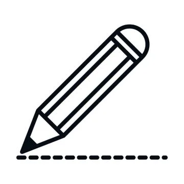 Math education school science writing pencil line and style icon 스톡 일러스트