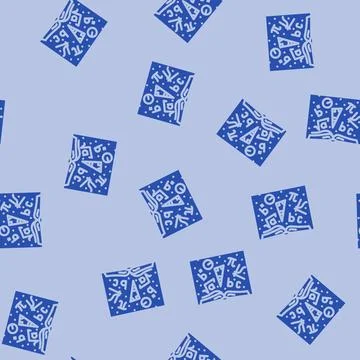 Math education science glyph vector seamless pattern Stock Illustration