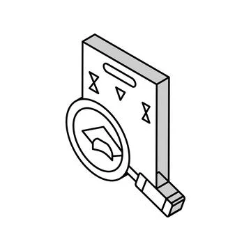 Math education science isometric icon vector illustration Stock Illustration