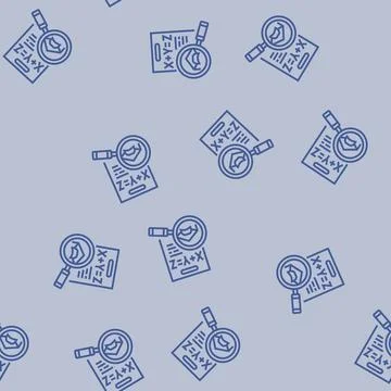 Math education science line seamless pattern Stock Illustration