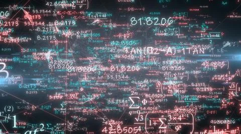Math equation. formulas and mathematics equations in school study  스톡 일러스트