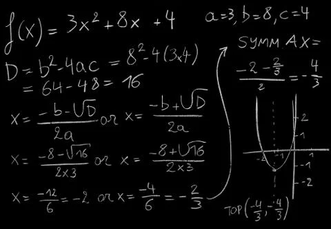 Math equation Foto stock