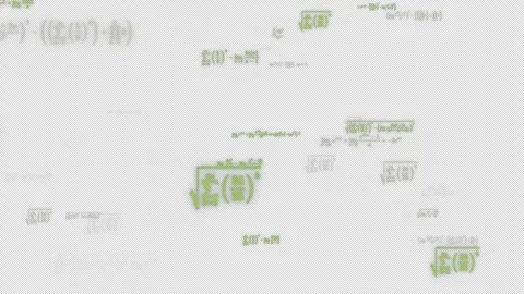 Math equations and formulas float in the air - loop with alpha channel Stock Footage 279167241