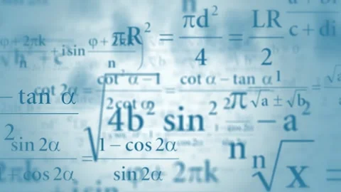 Math Equations and Formulas loop video Stock Footage 241635593