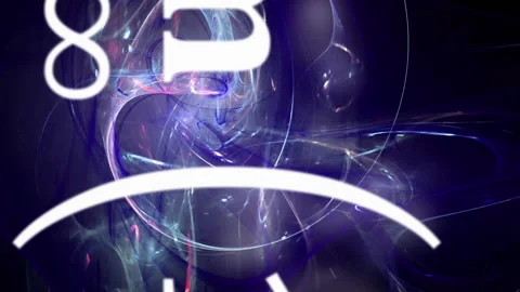 Math equations flying and disappearing in distance Stock Footage 91162225