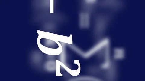 Math equations flying and disappearing in distance Stock Footage 91162226