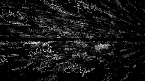 Math equations, formulas, Science, Chemistry Equations 스톡 동영상 277206016