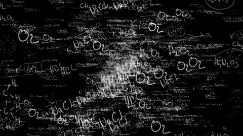 Math equations, formulas, Science, Chemistry Equations Stock Footage 277207000