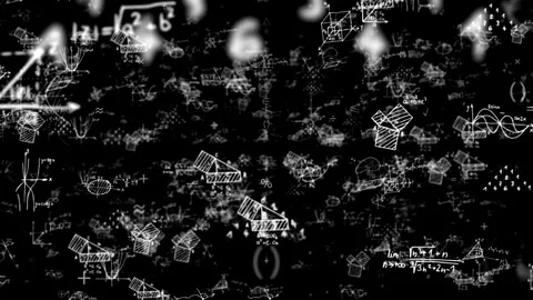 Math equations, formulas, Science, Chemistry Equations Video stock 277207366