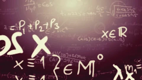 Math equations, formulas, Science, Chemistry Equations Video stock 277207626