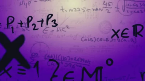 Math equations, formulas, Science, Chemistry Equations Vídeos de archivo 277207685