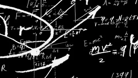 Math equations, formulas, Science, Chemistry Equations Video stock 277207884