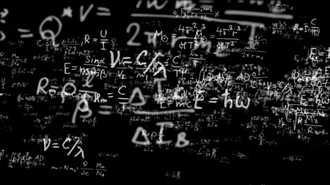 Math equations, formulas, Science, Chemistry Equations Vídeos de archivo 277209368