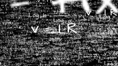 Math equations overlay animation floating slowly with depth and fade effect. Stock Footage 338202190