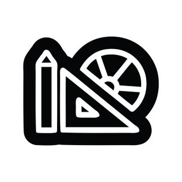 Math equipment icon Stock Illustration