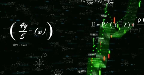 Math fading starting chart unfolding dots growing band bending bars appearing Stock Footage 329898897