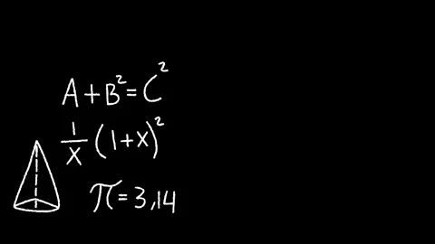 Math Formula Equations Overlay Science Symbols. Math Calculation. Stock Footage 336573047