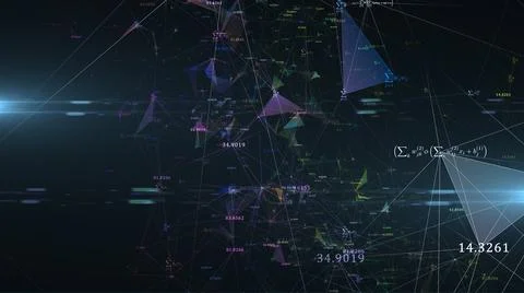 Math formula's and mathematical equations associated with school and study   Stock Illustration