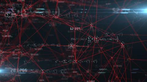 Math formula's and mathematical equations associated with school and study 스톡 일러스트