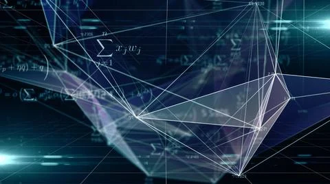 Math formula's and mathematical equations associated with school and study   Stock Illustration