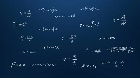 Math formulas animation Stock Footage 131330772