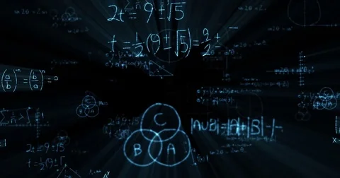 Math formulas on blackboard Stock Footage 78868584