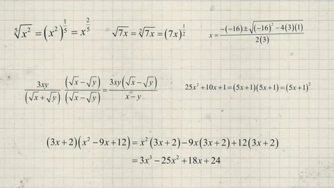 Math formulas blur multiple static paper old Stock Footage 151519501