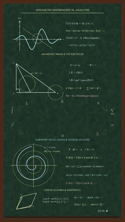 Math formulas equations science animation geometry physics calculus 스톡 동영상 346642634