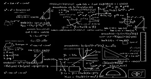 Math Formulas Stock Footage 104898935