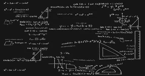 Math Formulas Stock Footage 104898997